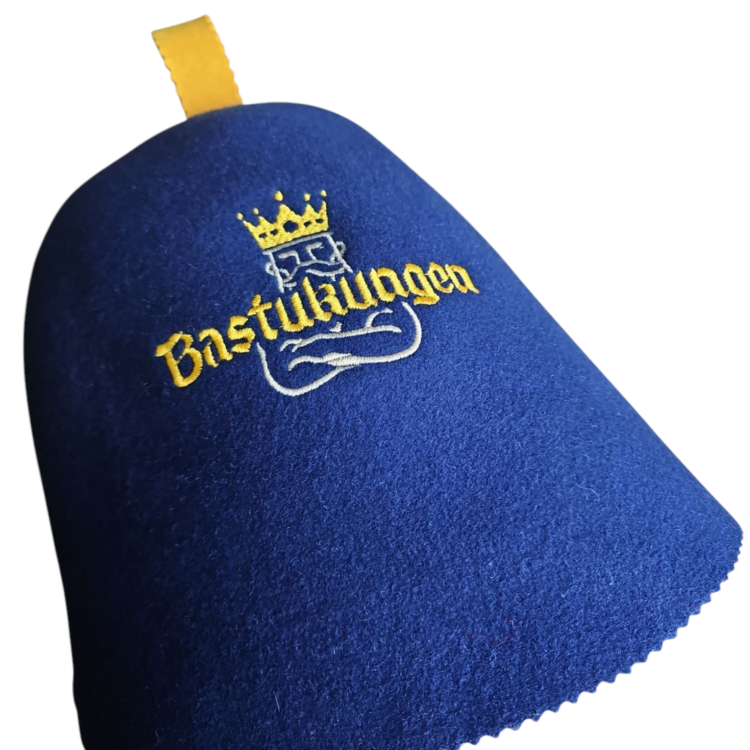 Bastuhatt av 100% ull - Blå - Bastukungen